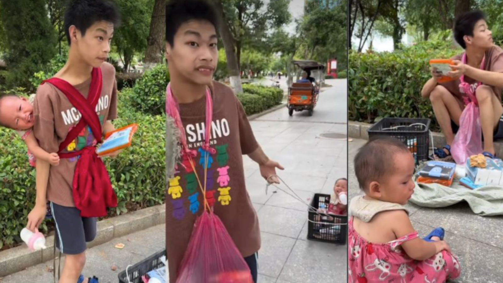 Yudi é só uma criança… mas carrega uma família inteira nas costas